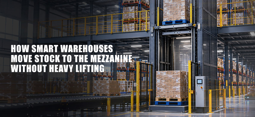 How Smart Warehouses Move Stock to the Mezzanine Without Heavy Lifting